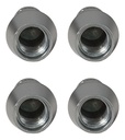 TAPON DE VALVULA BALA RIFLE CORTO 45MM PLATA