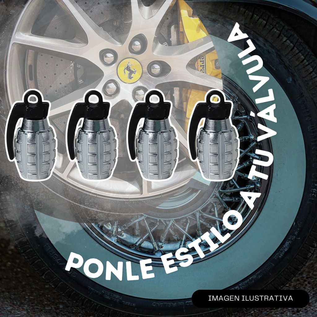 TAPON DE VALVULA GRANADA PLATA