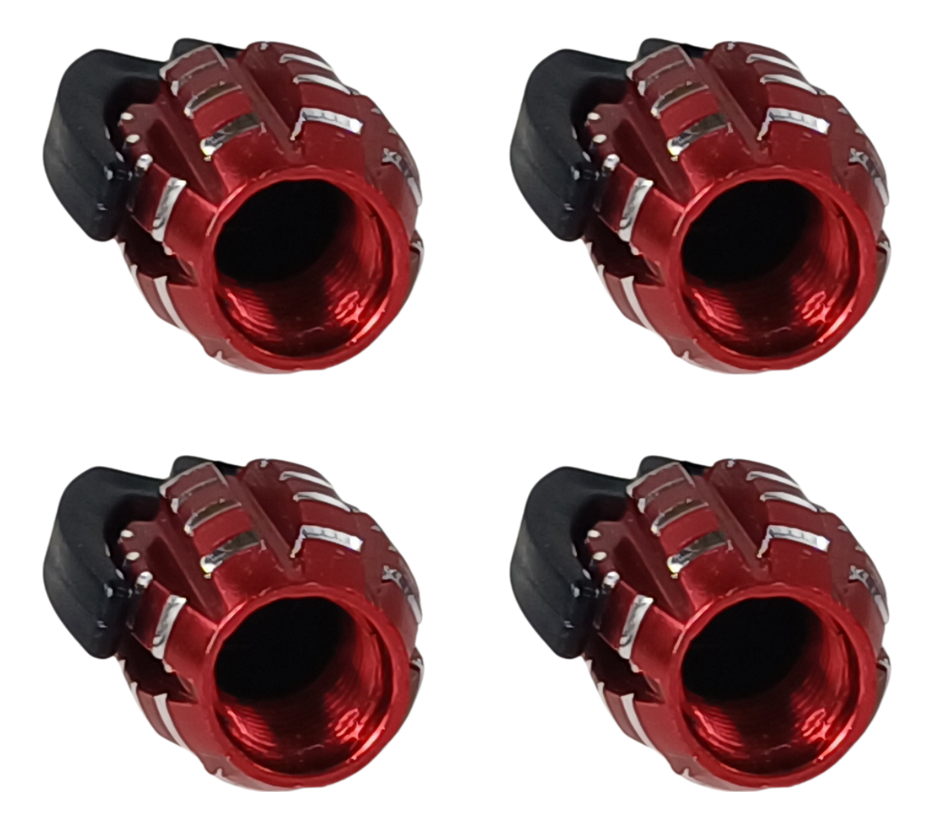TAPON DE VALVULA GRANADA ROJO/PLATA