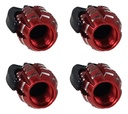 TAPON DE VALVULA GRANADA ROJO/PLATA