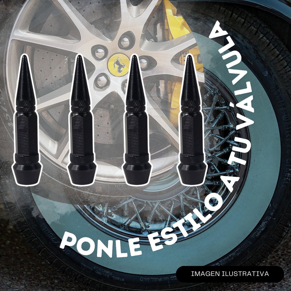 TAPON DE VALVULA BALA RIFLE 65MM NEGRO
