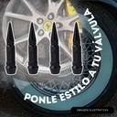 TAPON DE VALVULA BALA RIFLE 65MM NEGRO