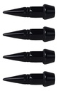 TAPON DE VALVULA BALA RIFLE CORTO 45MM NEGRO