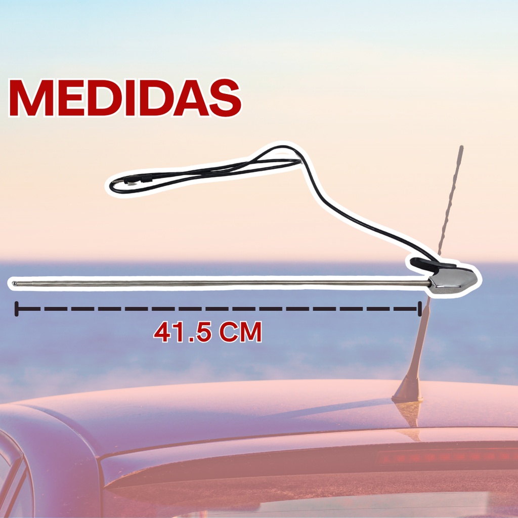 ANTENA DATSUN PICK UP VIEJA CROMADA