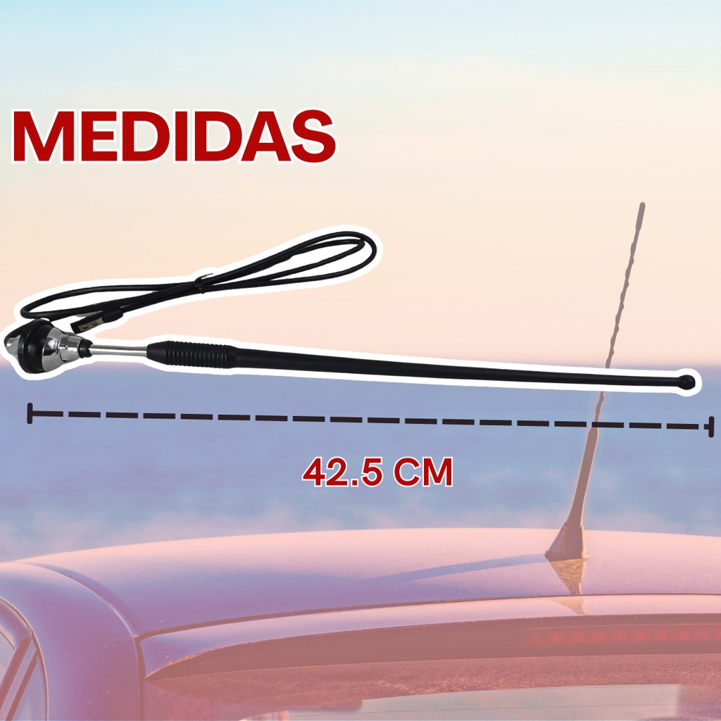 ANTENA UNIVERSAL TIPO COLA DE RATA