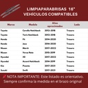 Limpiaparabrisas Bosch 16  T/banana