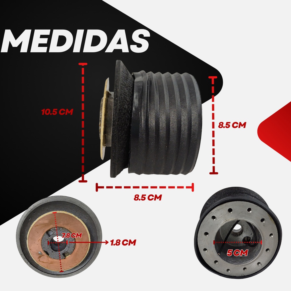 ADAPTADOR VOLANTE DEPORTIVO DODGE ATOS