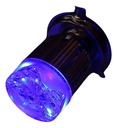 FOCO MOTO BRONX H4 3 LED BLANCO ALUMINIO BASE AZUL