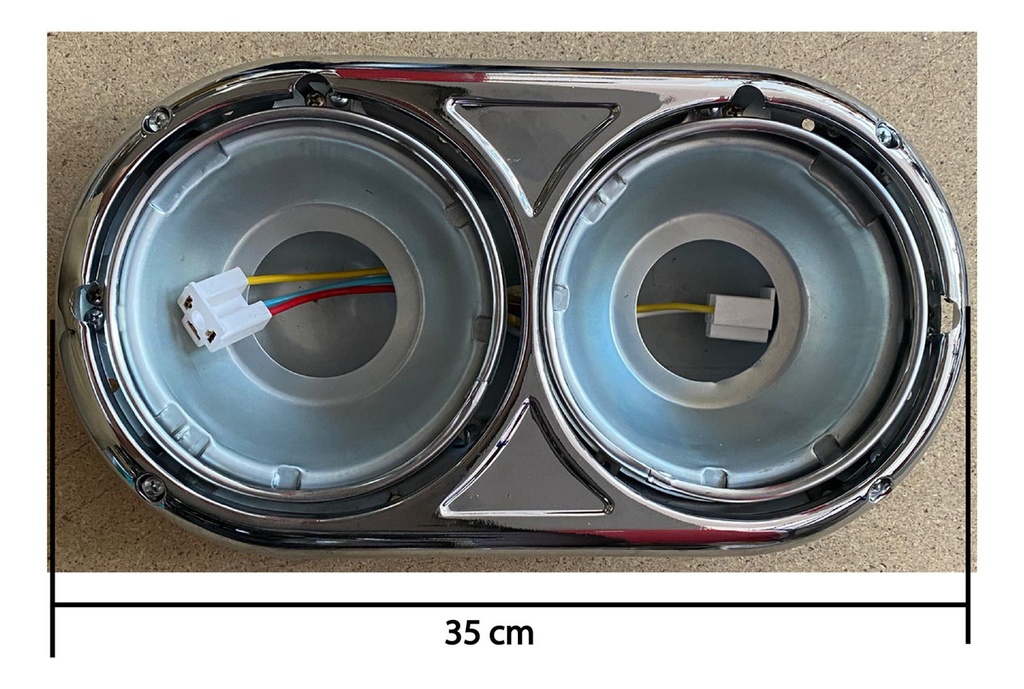 PORTAFAROS CON CARCAZA REDONDO DINA DOBLE