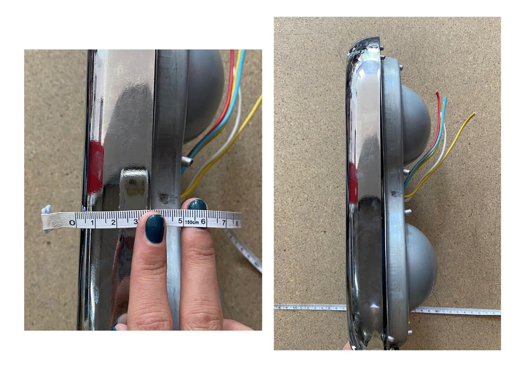 PORTAFAROS CON CARCAZA REDONDO DINA DOBLE