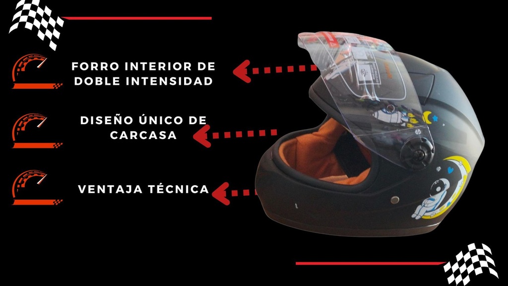 CASCO CERRADO ROSA INFANTIL