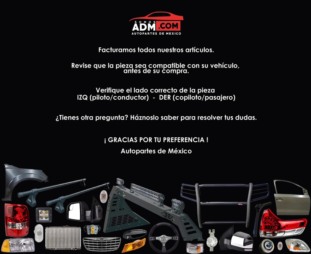 Espejo Lateral Chevrolet 001-0643-05 Cheyenne 2006 C/ Direcc