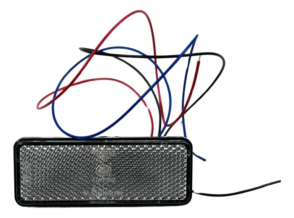 FARO LED REFLECTOR ROJO (RECTANGULO) LUZ ALTA Y BAJA