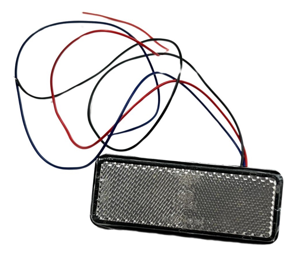 FARO LED REFLECTOR ROJO (RECTANGULO) LUZ ALTA Y BAJA
