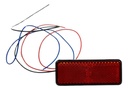 FARO LED REFLECTOR ROJO (RECTANGULO) LUZ ALTA Y BAJA