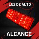 FARO LED REFLECTOR ROJO (RECTANGULO) LUZ ALTA Y BAJA