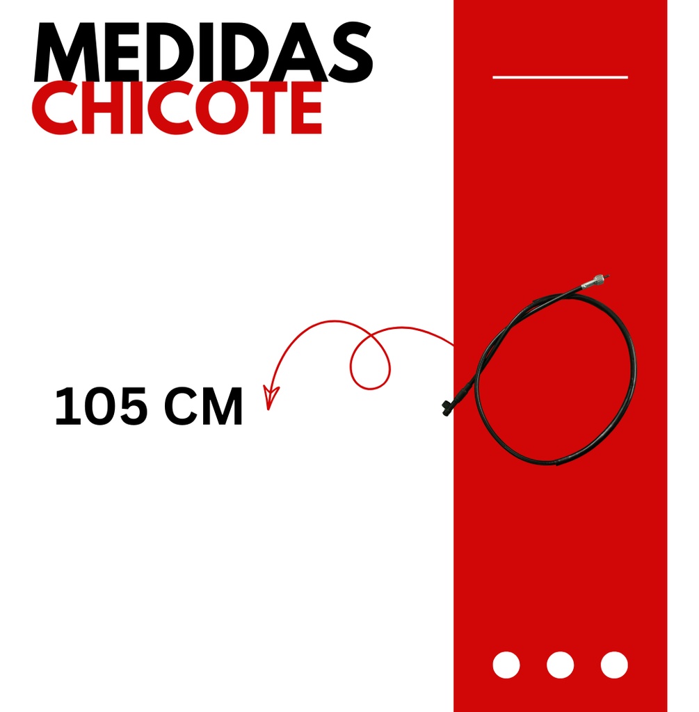 CHICOTE VELOCIMETRO PARA ITALIKA VITALIA125 - SR125/ JESSY DINAMO