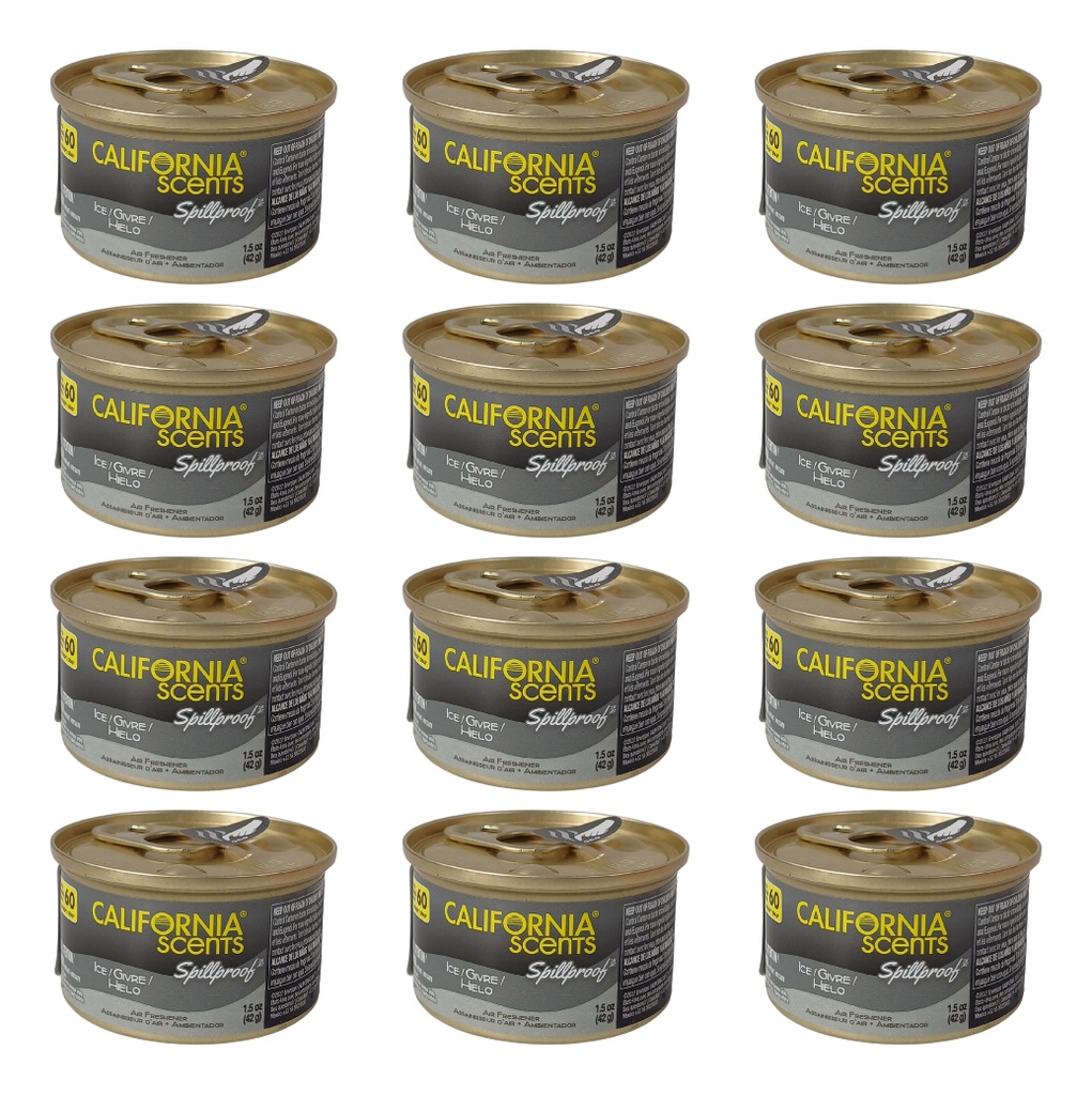 AROMATIZANTE CALIFORNIA SCENTS TRADICIONAL 42G BLACK ICE 12 PZAS