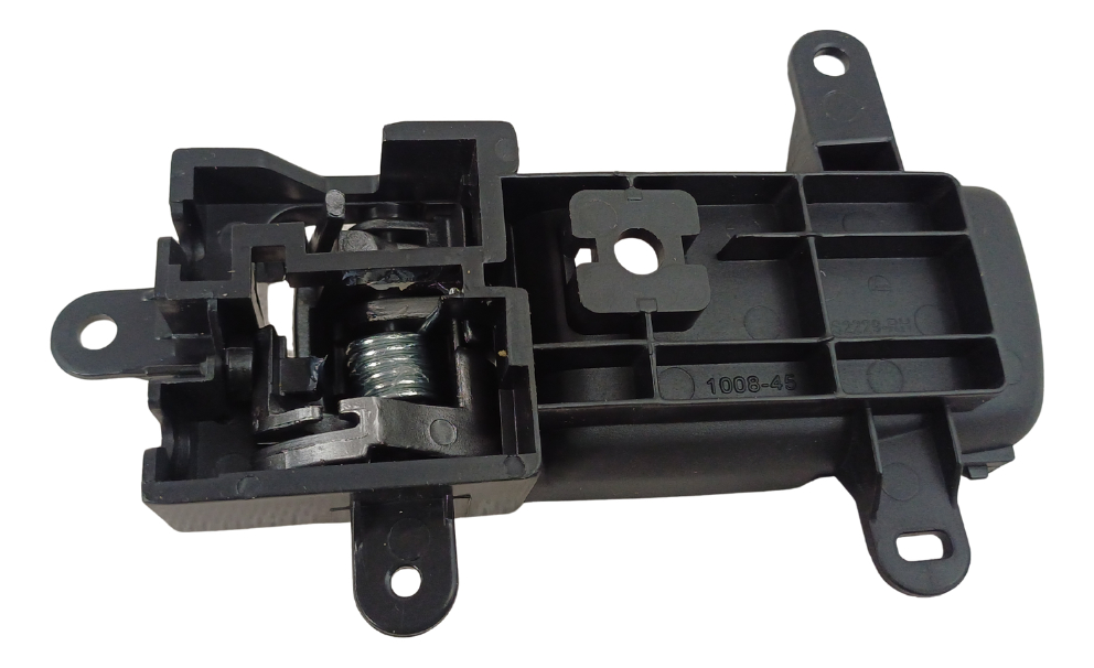 MANIJA INTERIOR NS MAXIMA 04-05  NEGRO/PLATA PLASTICO HUSHAN Derecho Delantera/Trasera  