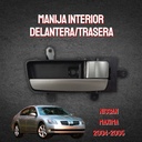 MANIJA INTERIOR NS MAXIMA 04-05  NEGRO/PLATA PLASTICO HUSHAN Derecho Delantera/Trasera  