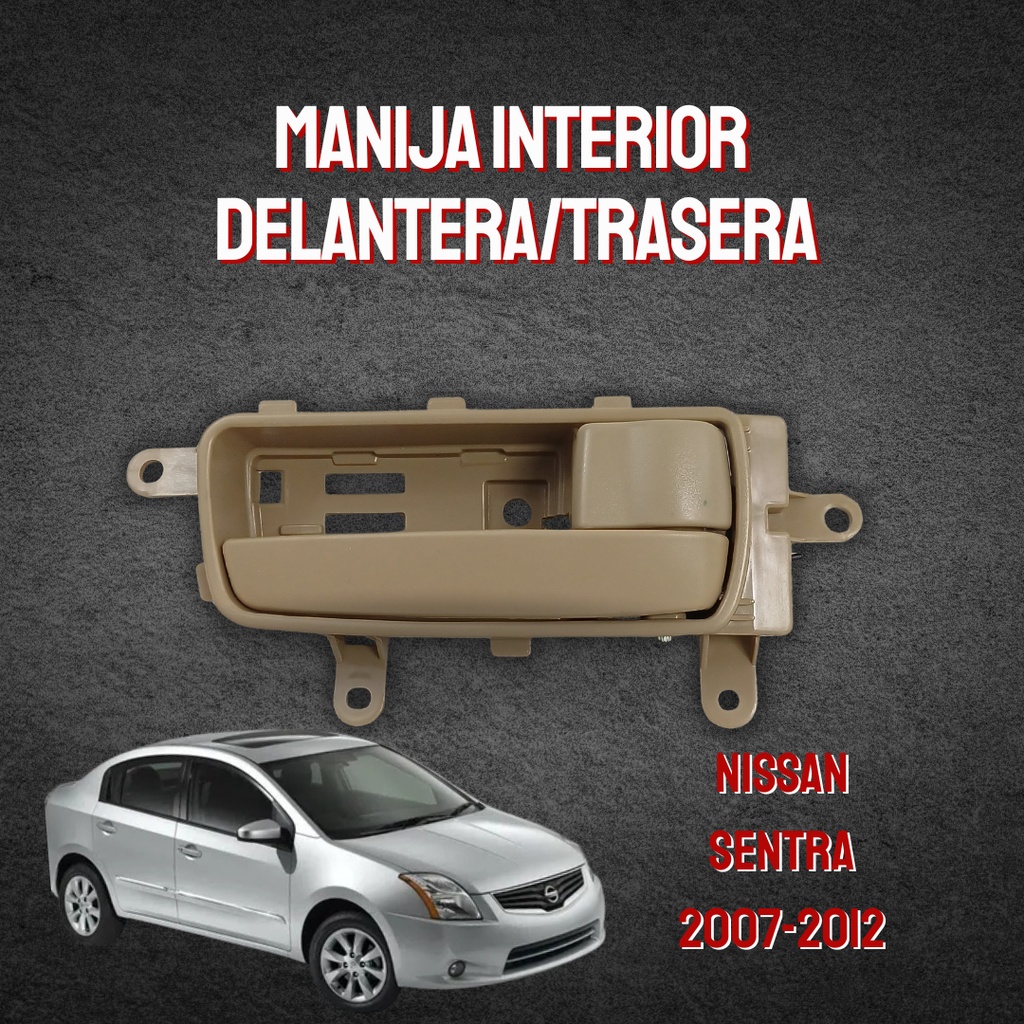 MANIJA INTERIOR NS SENTRA 07-12  BEIGE PLASTICO HUSHAN Izquierdo Delantera/Trasera  