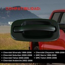 Manija Exterior Para Chevrolet Silverado 99-06/suburban Trasera