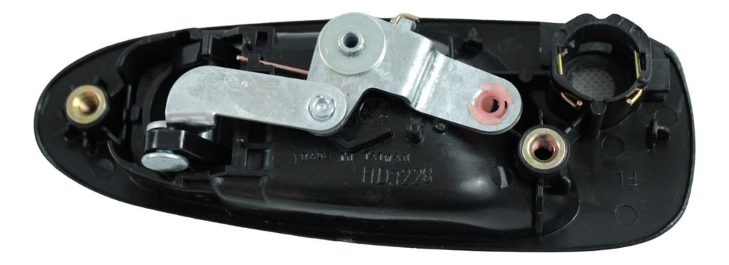 MANIJA EXTERIOR HD CIVIC 2P COUPE / 4P SEDAN 92-95  CON HOYO PARA LLAVE NEGRA PLASTICO HUSHAN Izquierdo Delantera  
