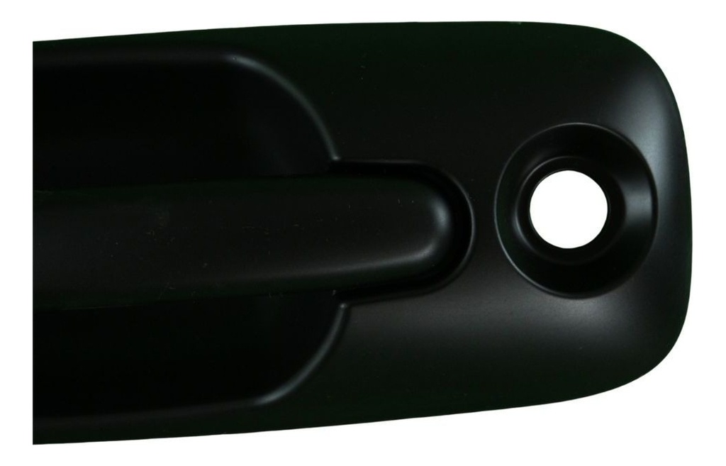 MANIJA EXTERIOR CHRYSLER VOYAGER/TOWN & COUNTRY  DODGE CARAVAN 01-07  CON HOYO PARA LLAVE LISA PARA PINTAR NEGRA PLASTICO HUSHAN Izquierdo Delantera