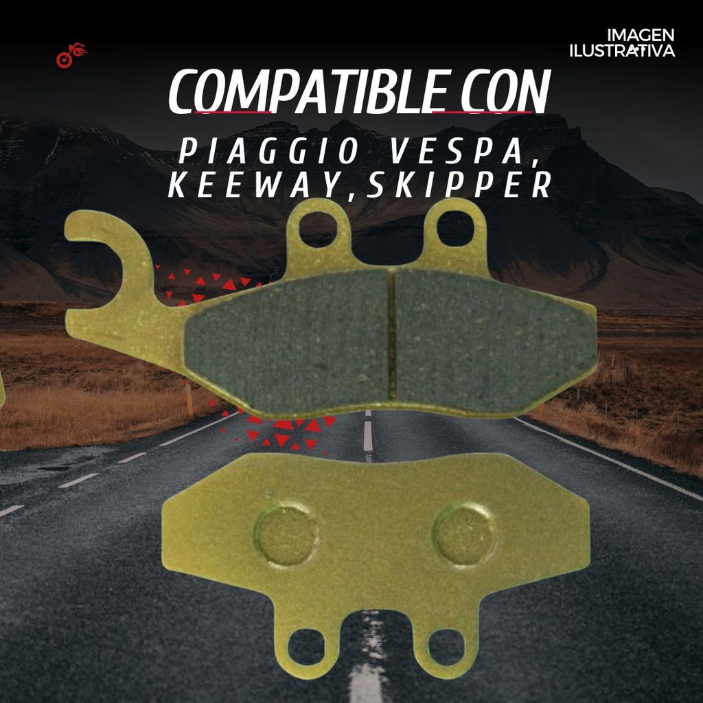 BALATA FRENO DISCO PIAGGIO VESPA,KEEWAY,SKIPPER