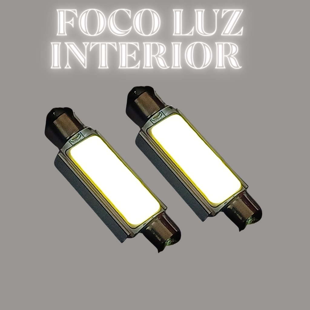 FOCO LUZ INTERIOR 18 COBS 41mm BLANCO