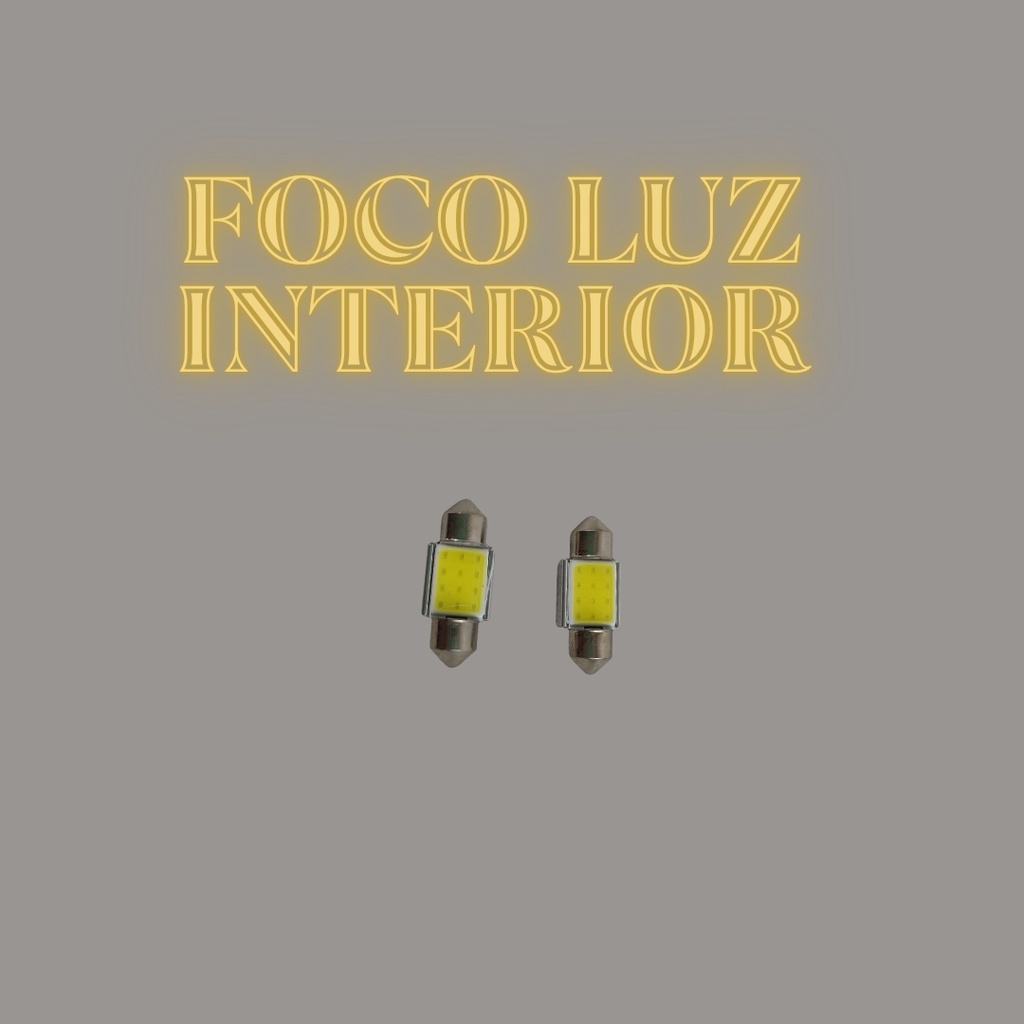 FOCO LUZ INTERIOR 6 LEDS BLANCO 31mm