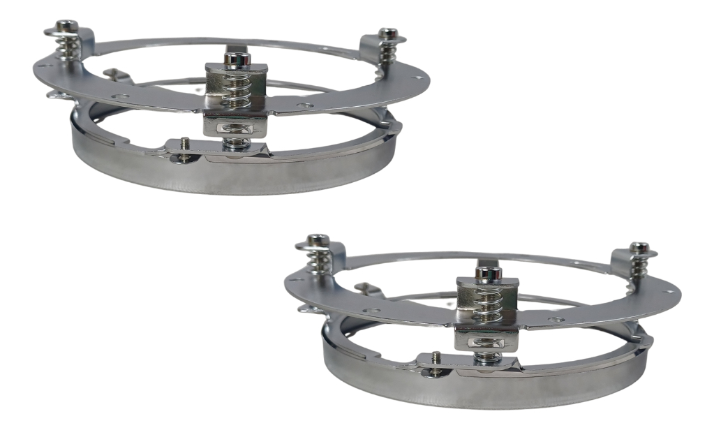 BASE FARO UNIVERSAL UNIDAD REDONDA JEEP HARLEY VOLKSWAGEN CROMADO PAR