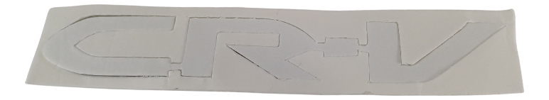 EMBLEMA LETRERO HD CR-V CROMO