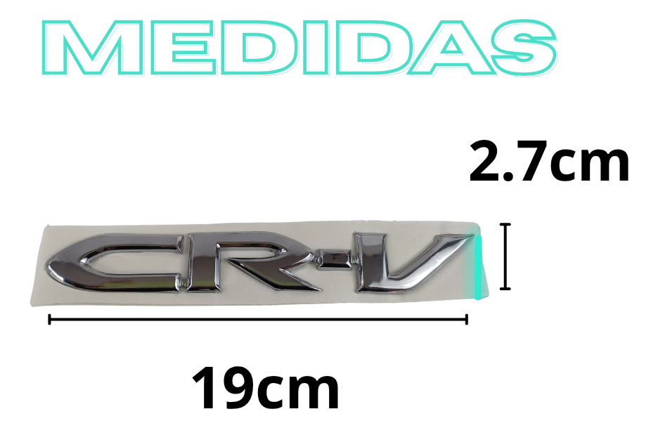 EMBLEMA LETRERO HD CR-V CROMO