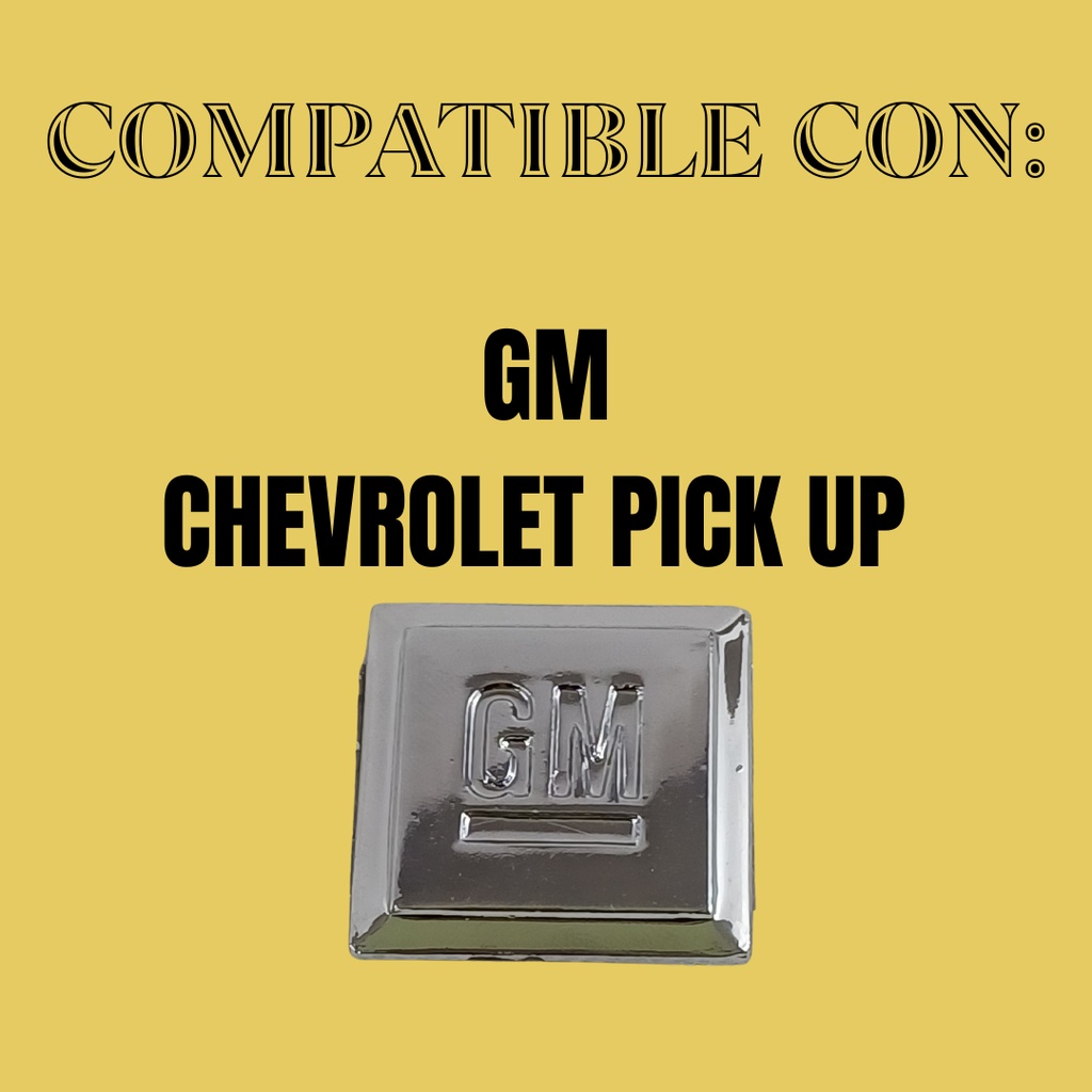EMBLEMA LOGO DECORATIVO GM CV PU CR