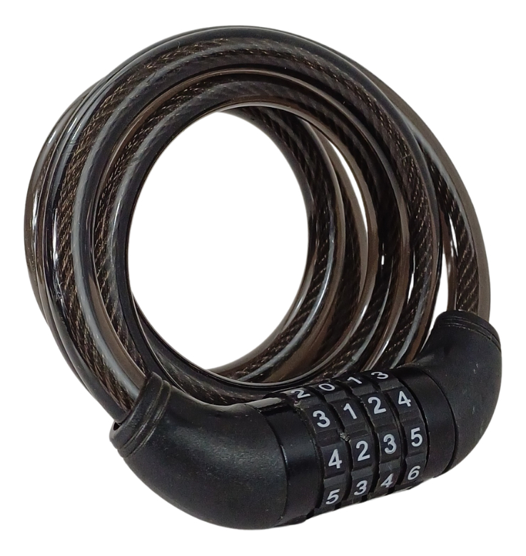 CANDADO CABLE DE ACERO CON COMBINACION