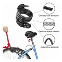 CANDADO CABLE DE ACERO CON COMBINACION