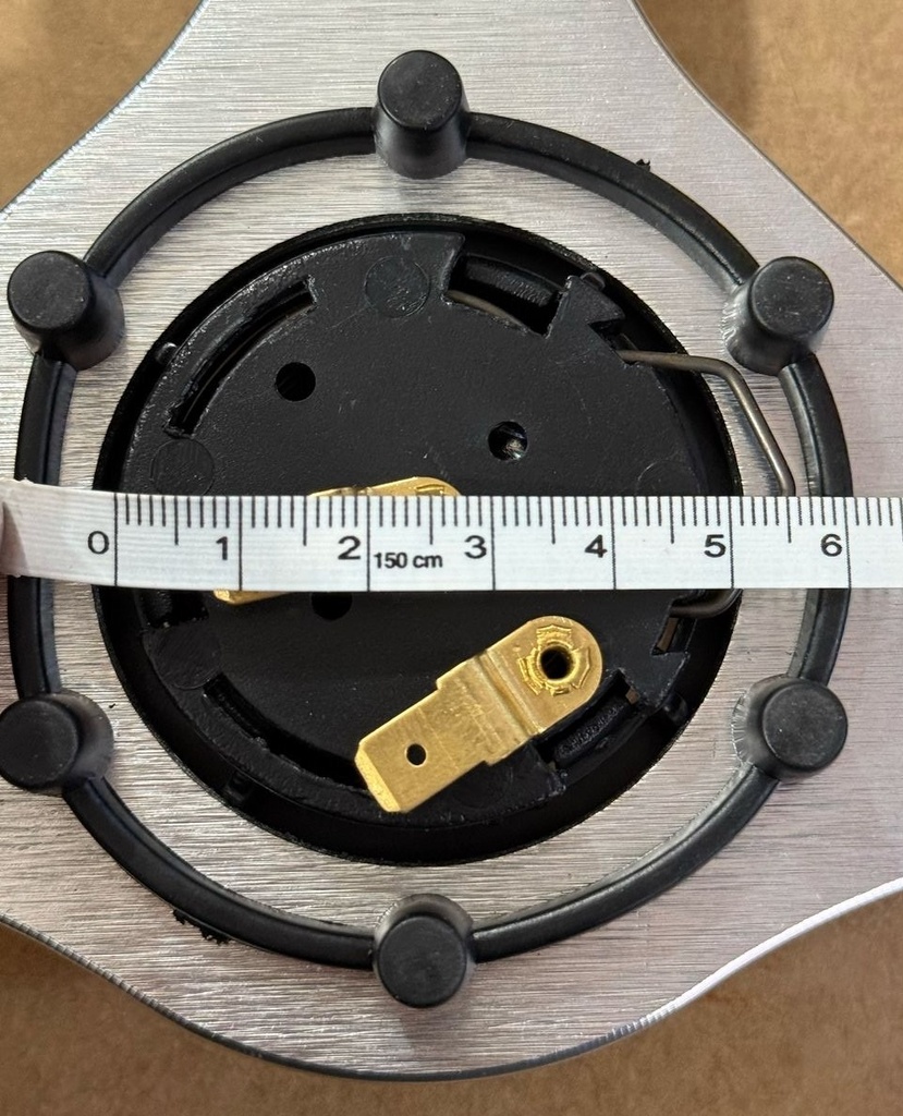 VOLANTE DE PIEL NEGRO BRONX 3 RAYAS HOJA MAPLE