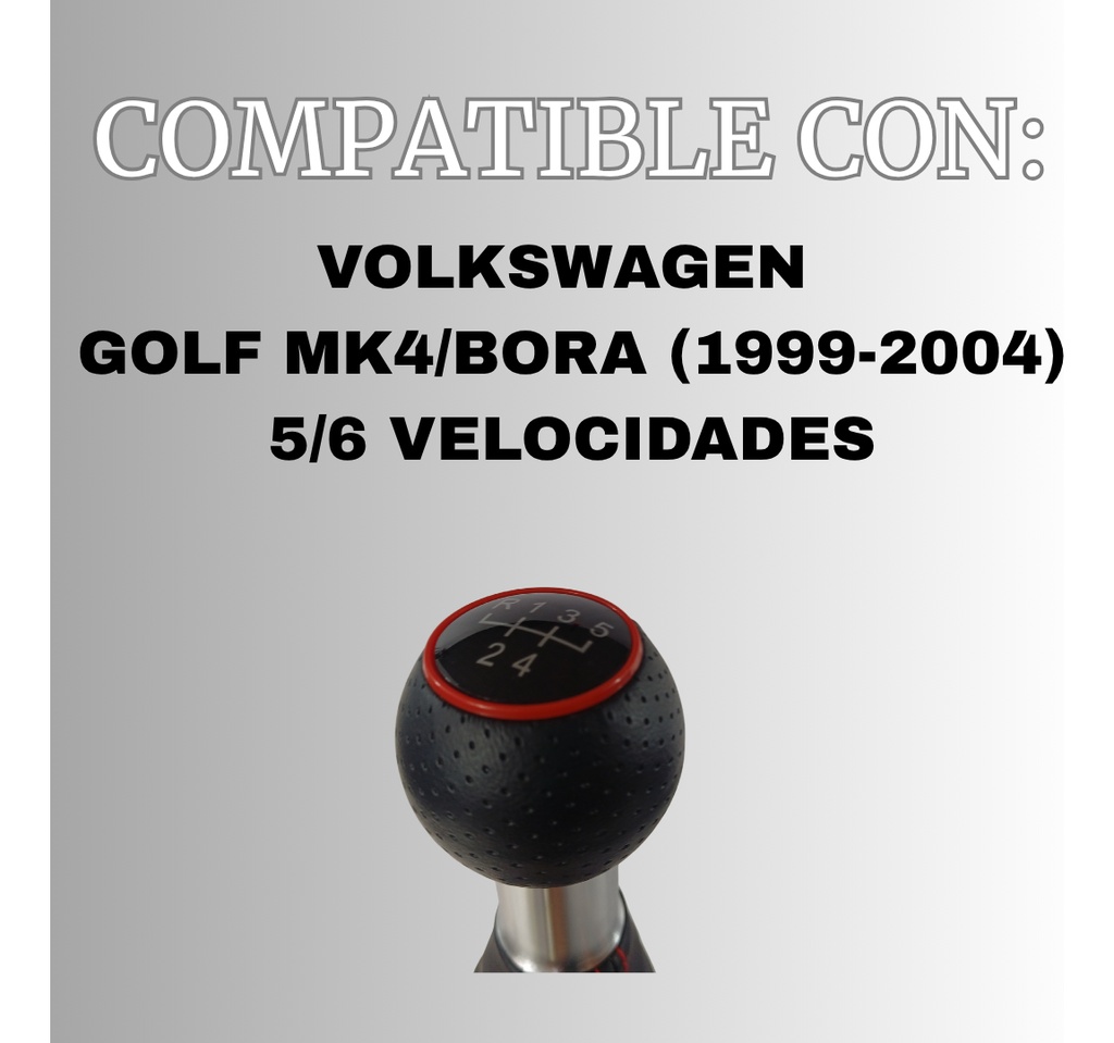 PERILLA - VW GOLF MK4/BORA (1999-2004) 5/6 VELOCIDADES BASE ROJA PERILLA LARGA