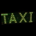 LETRERO PARA TAXI CON CHUPON LUZ LED VERDE