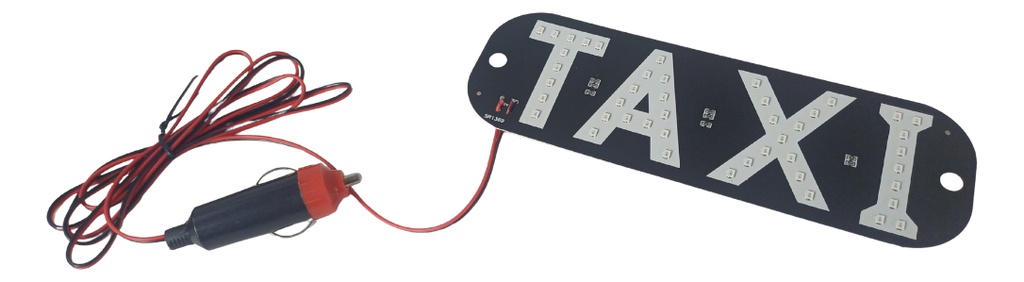 LETRERO PARA TAXI CON CHUPON LUZ LED VERDE