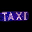 LETRERO PARA TAXI CON CHUPON LUZ LED AZUL