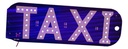 LETRERO PARA TAXI CON CHUPON LUZ LED AZUL