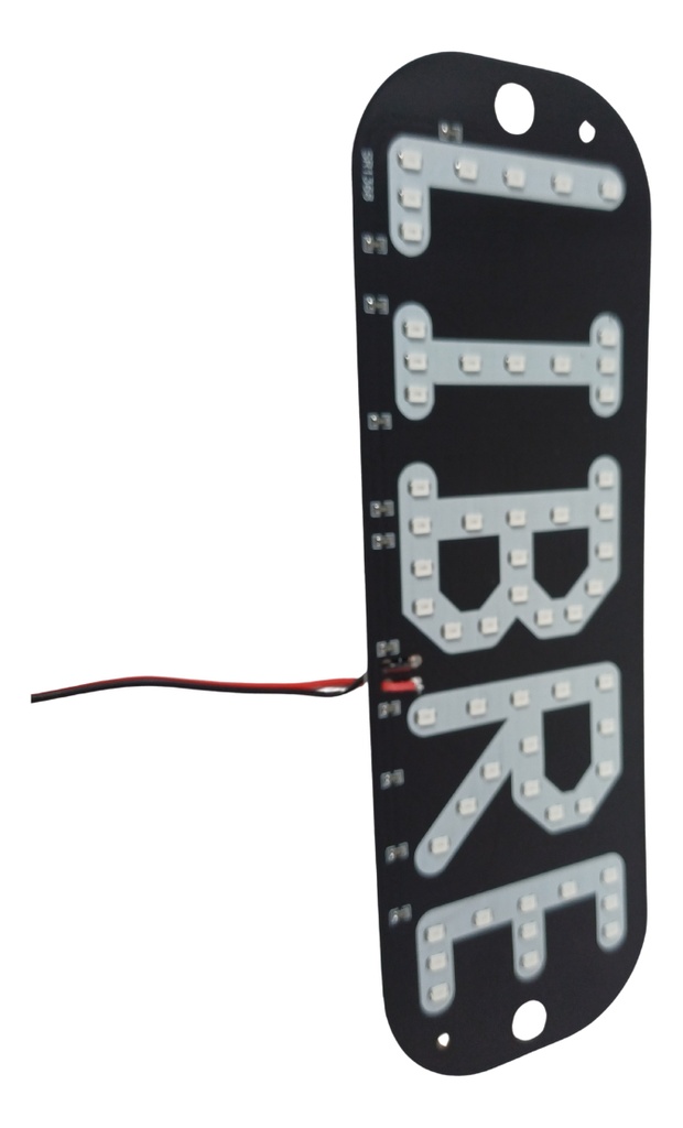 LETRERO PARA TAXI LIBRE CON CHUPON LUZ LED VERDE