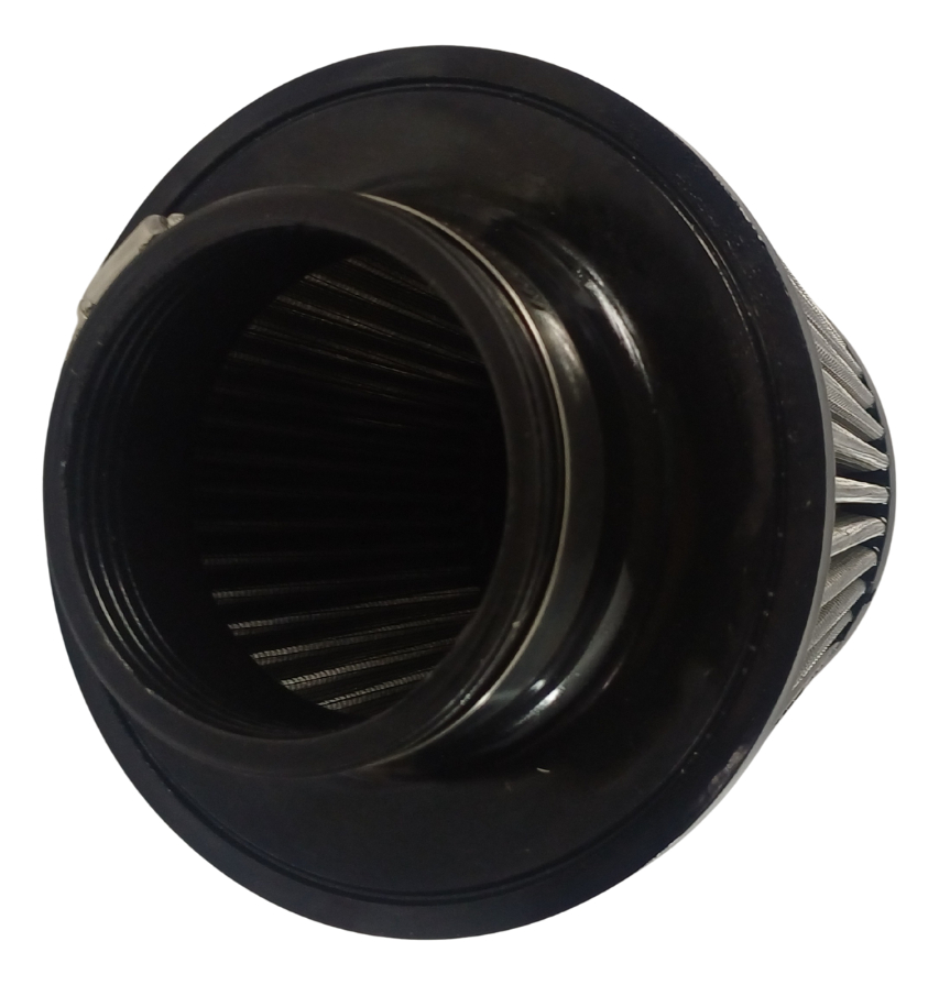 FILTRO AIRE ALTO FLUJO NEGRO CROMADO