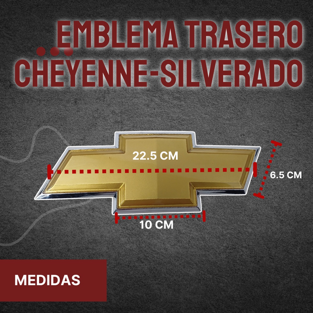 EMBLEMA LOGO TRASERO CV CHEYENNE/SILVERA