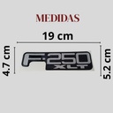 EMBLEMA LETRERO F-250 XLT ENCAPSULADO