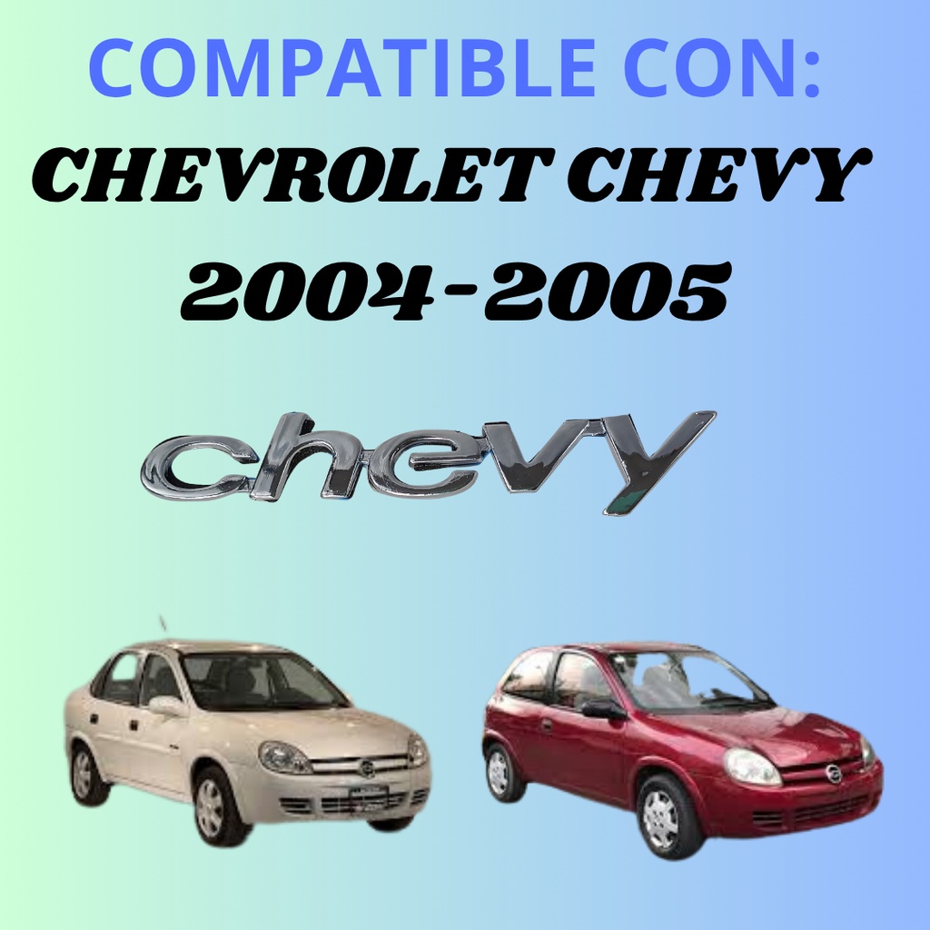 LETRAS CHEVY 2004-2005 PEGADA CROMO