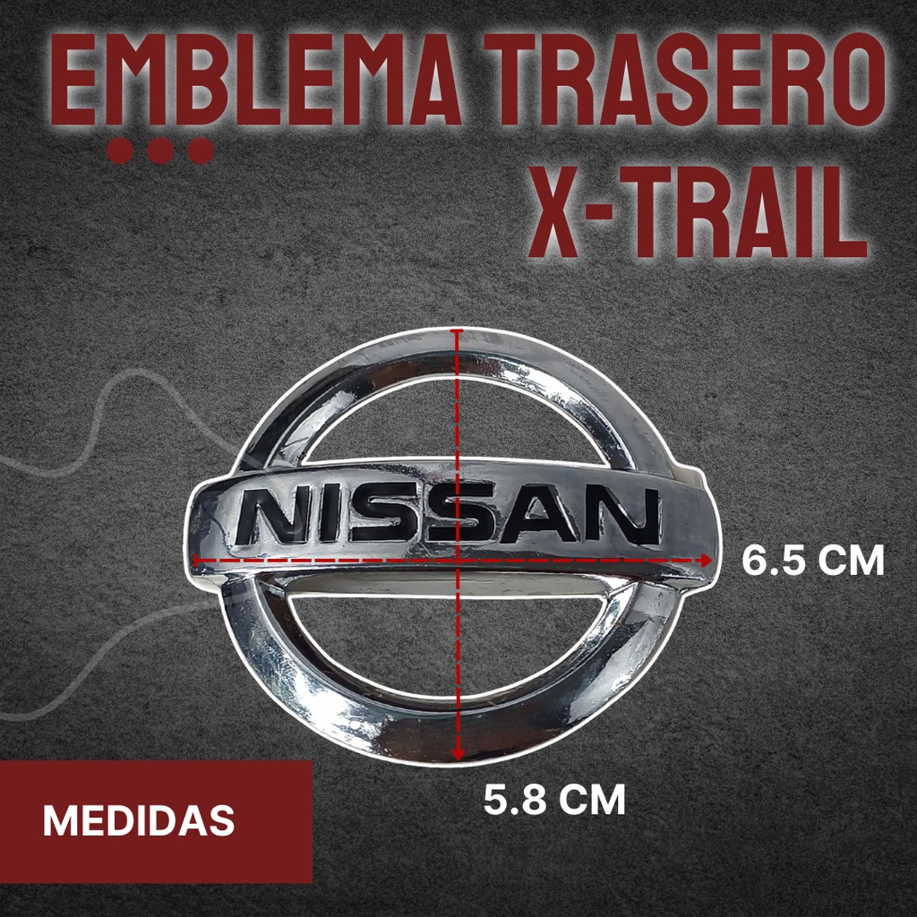 EMBLEMA LOGO TRASERO X-TRAIL