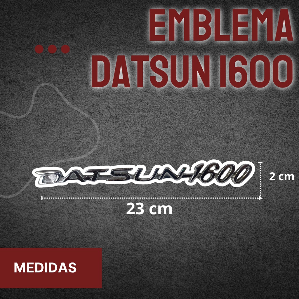 Emblema Letrero Dt 1600 Metal